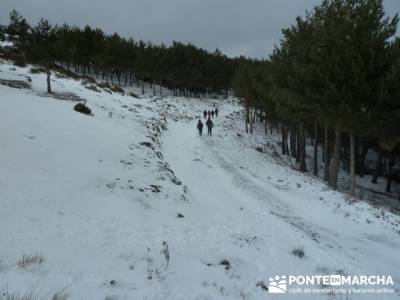 Circo de la Puebla. Sierra del Rincón;mapa senderismo;baston senderismo